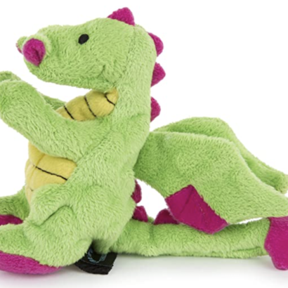 ตุ๊กตา ของเล่นสุนัข goDog Dragon Green Small มังกร ไซส์เล็ก